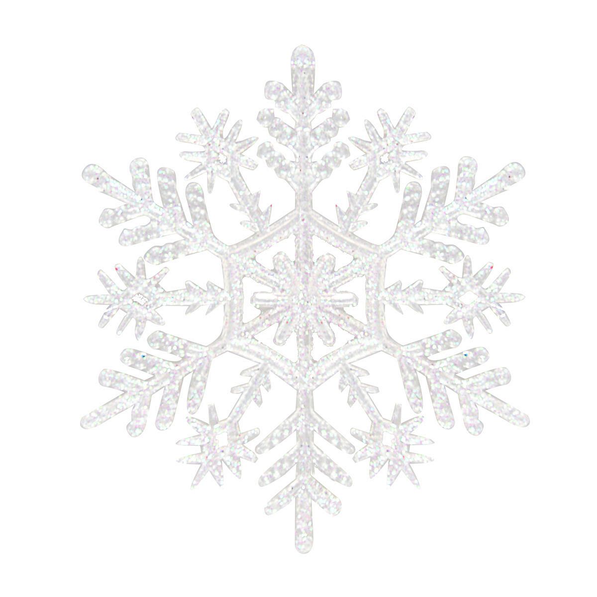 Ozdoba akrylowa Arpex Śnieżynki akrylowe (6 szt.) (BN1186)