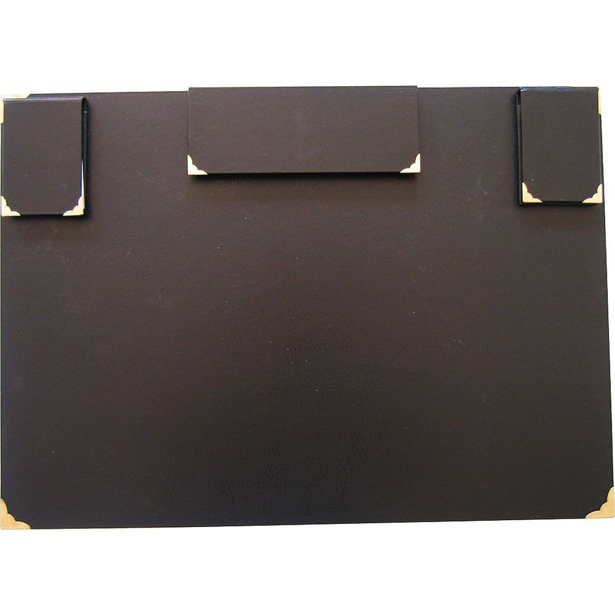 Podkład na biurko z wyposażeniem czarny płyta piśniowa pokryta okleiną PVC [mm:] 700x500 Warta (1824-910-012)
