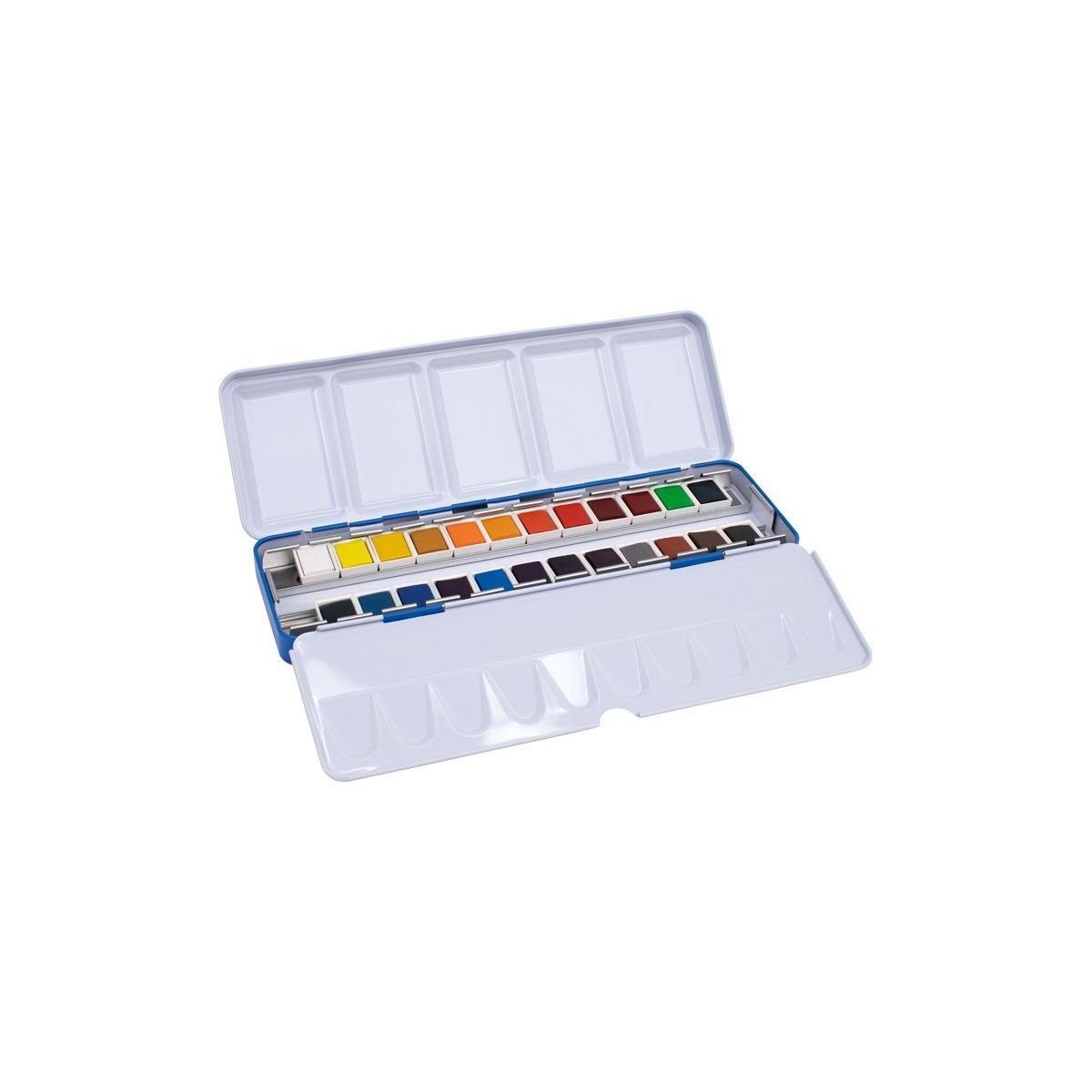 Farby akwarelowe Milan metalowa kasetka, w kostkach 24 kolor. (05B1624)