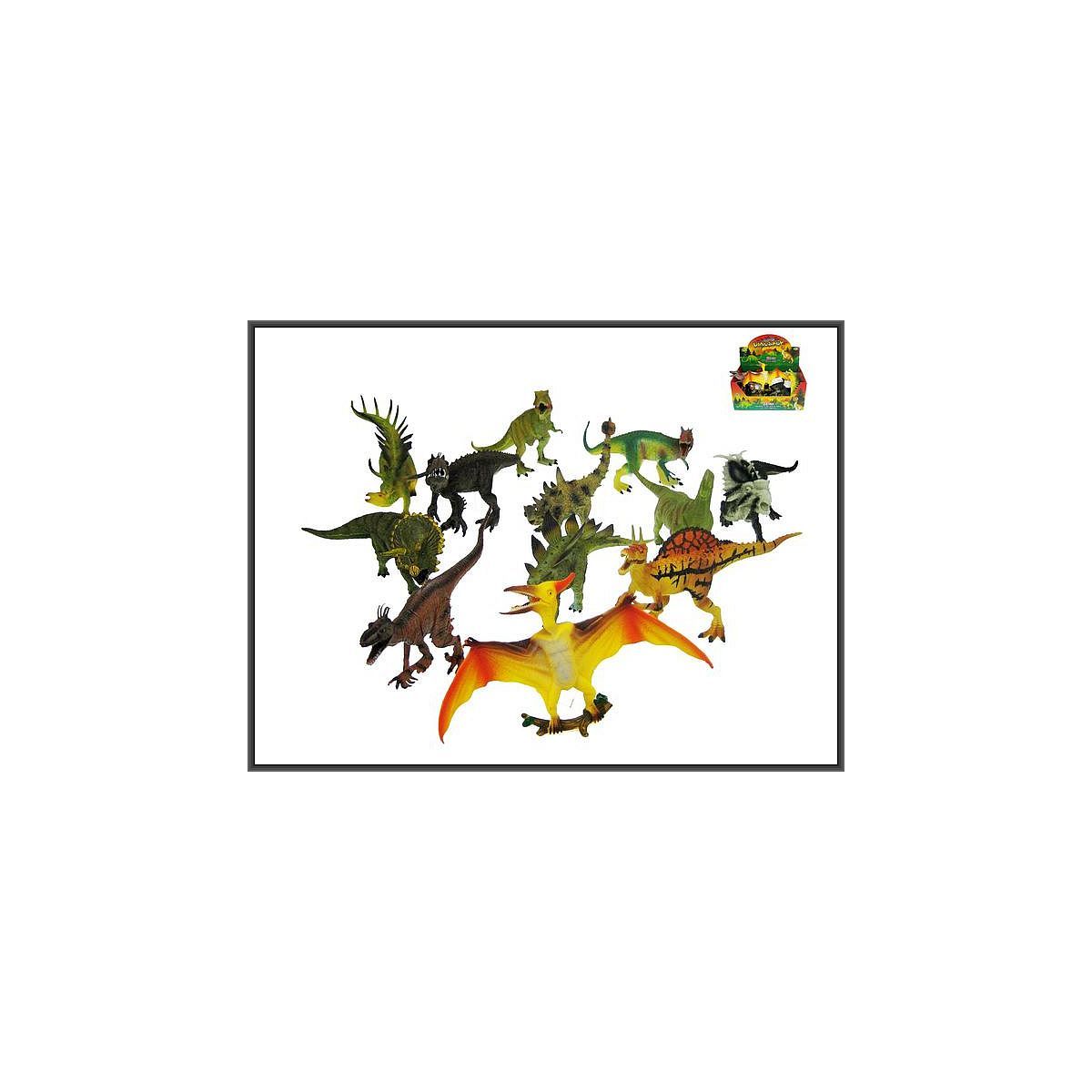 Figurka Hipo Dinozaur Dinozaury 12-rodzajów 20cm (HHB06)