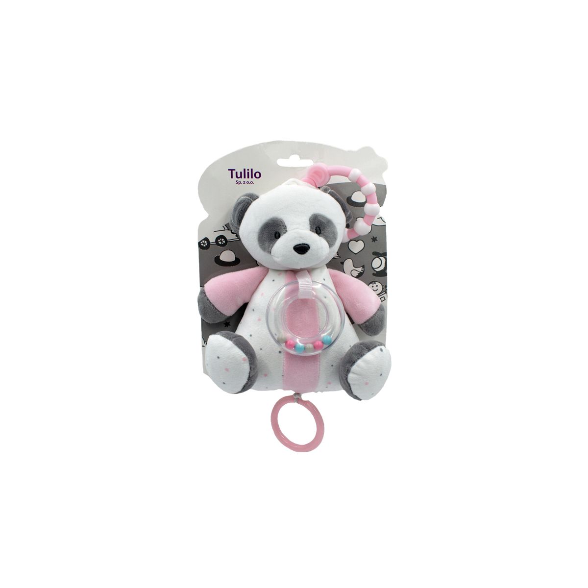 Pozytywka Panda różowa 18cm Axiom (9031)