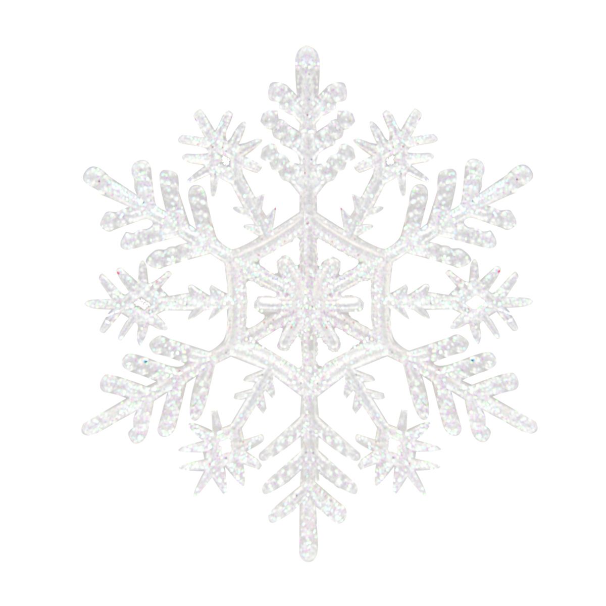 Ozdoba akrylowa Arpex Śnieżynki akrylowe (6 szt.) (BN1186)