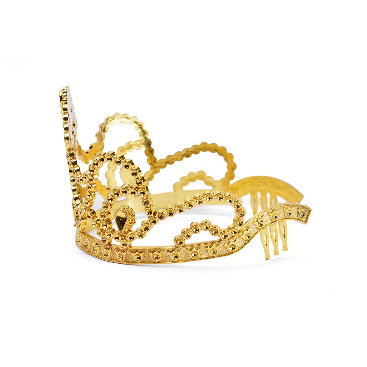 Korona Tiara księżniczki srebrna i złota Arpex (SR5044)