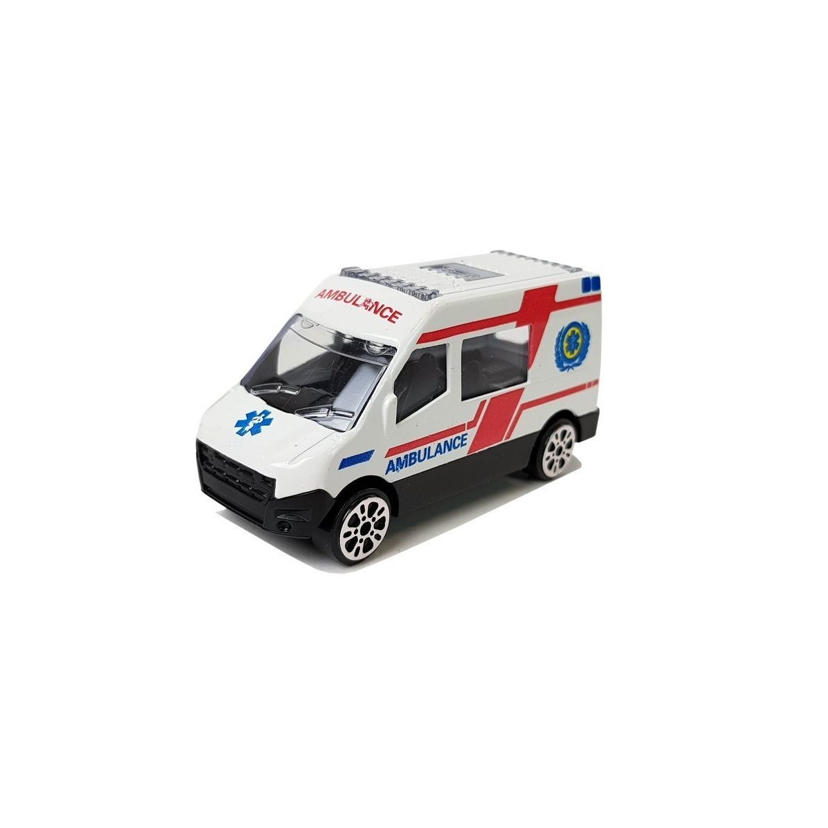 Ambulans Zestaw Pojazdów Ambulans Pogotowie Resoraki 1:64 6 Sztuk Lean (7595)