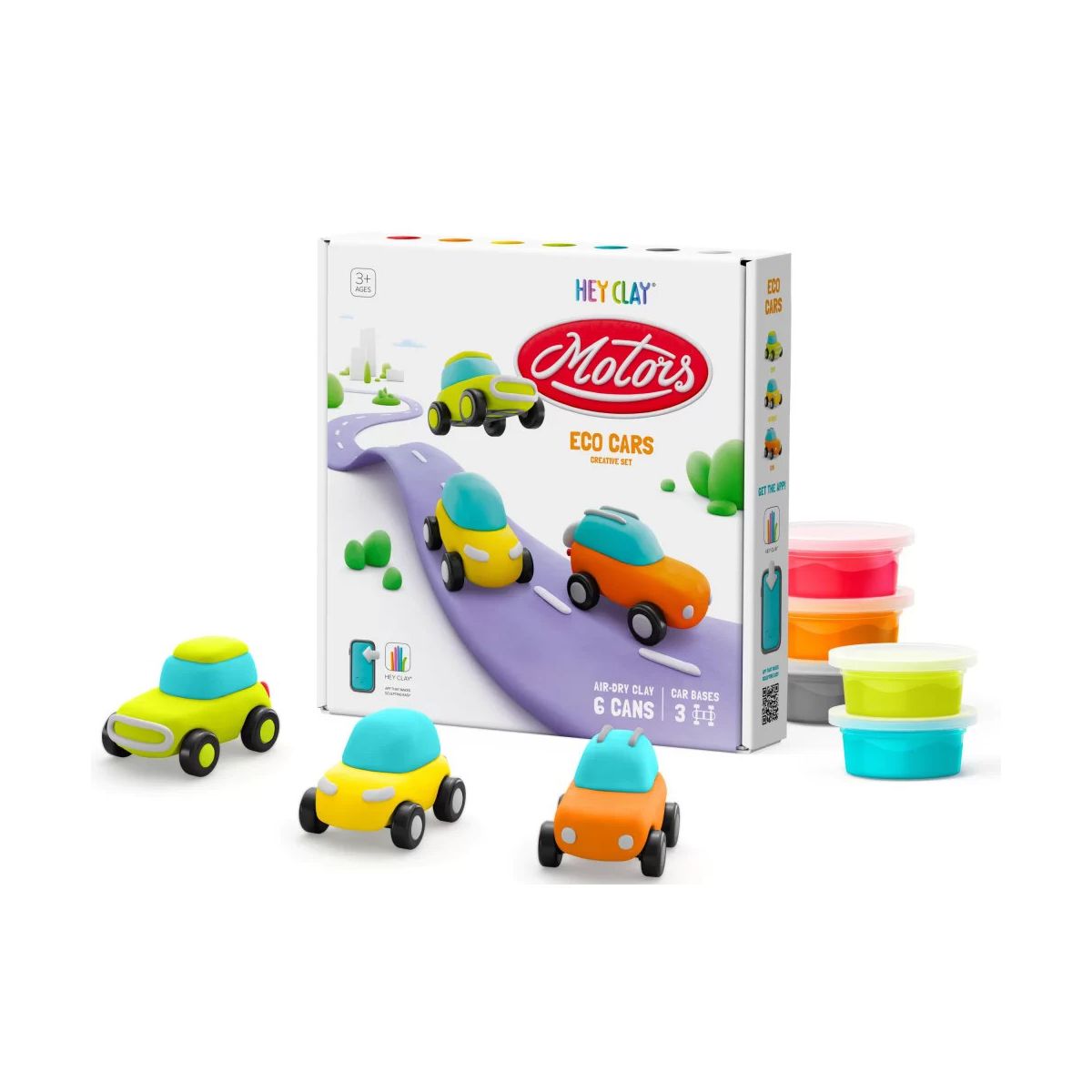 Masa plastyczna dla dzieci Hey Clay eko auta mix Tm Toys (HCL60901)