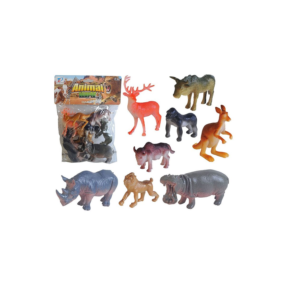 Figurka Adar zestaw 8 dzikich zwierząt (547421)