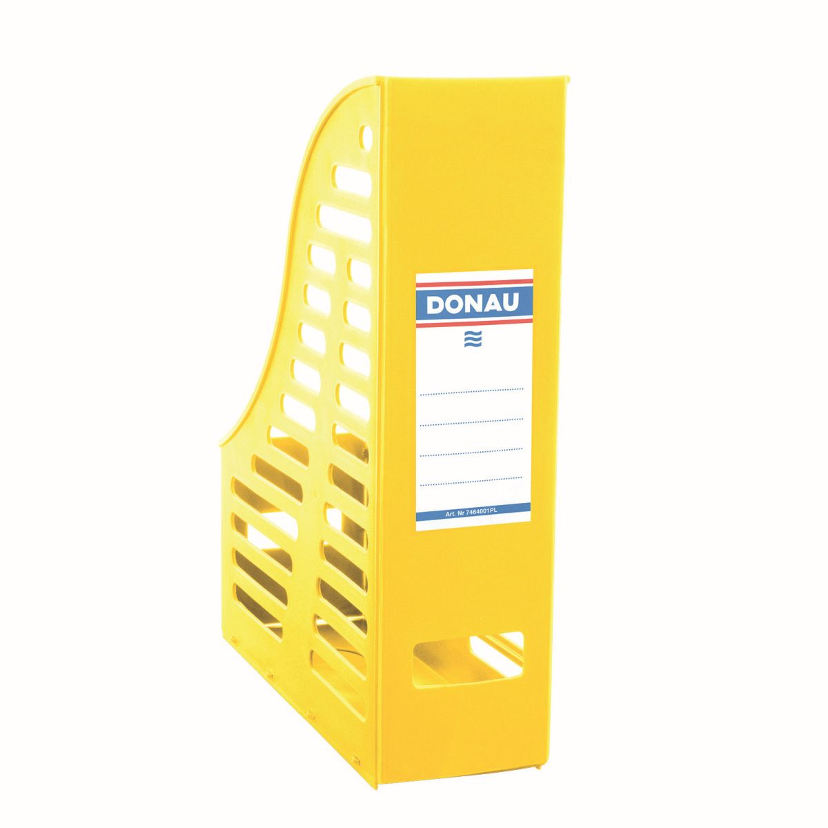Pojemnik na dokumenty pionowy A4 żółty polipropylen PP Donau (7464001PL-11)