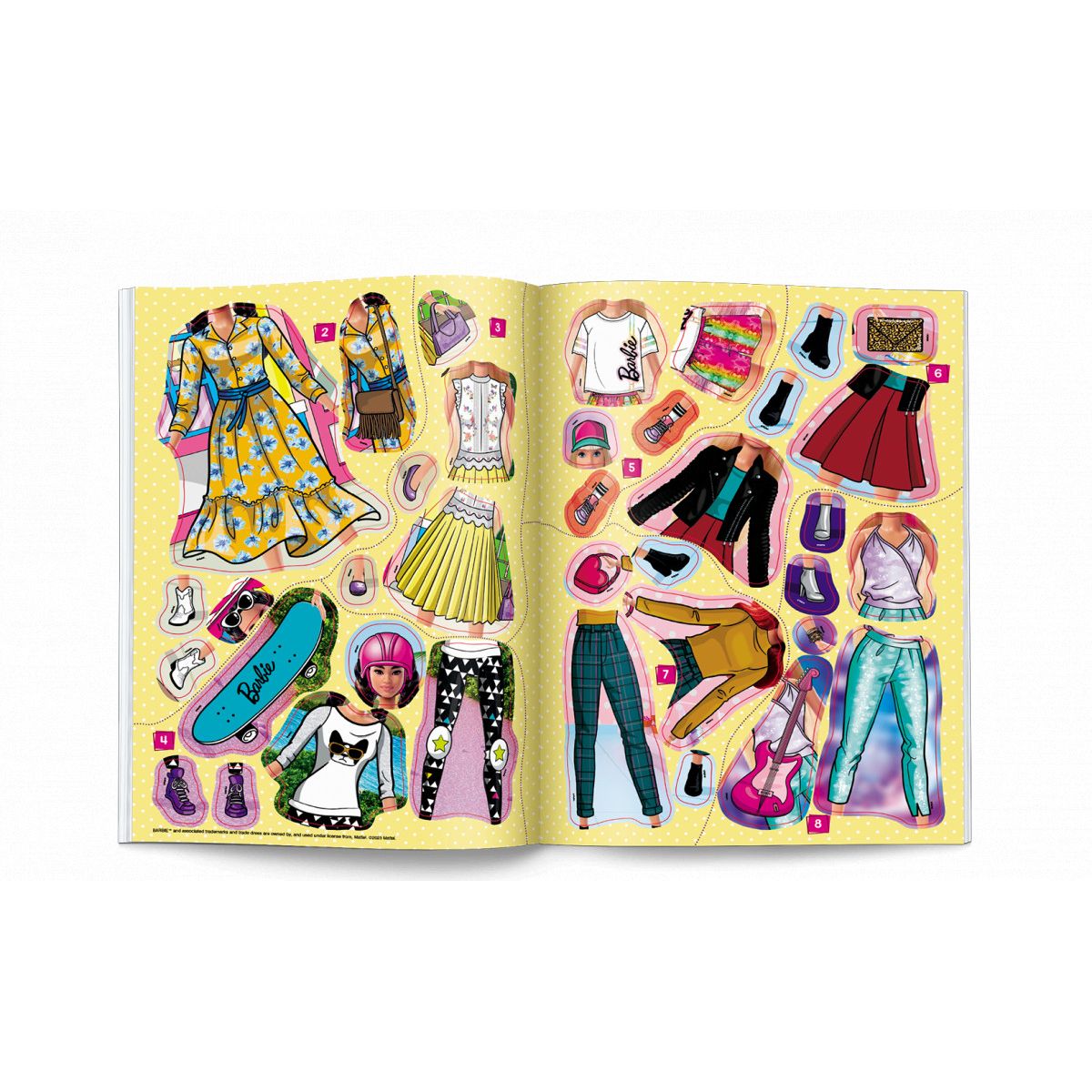 Książka dla dzieci Barbie™. Brokatowe Ubieranki Ameet (sdlb 1103)