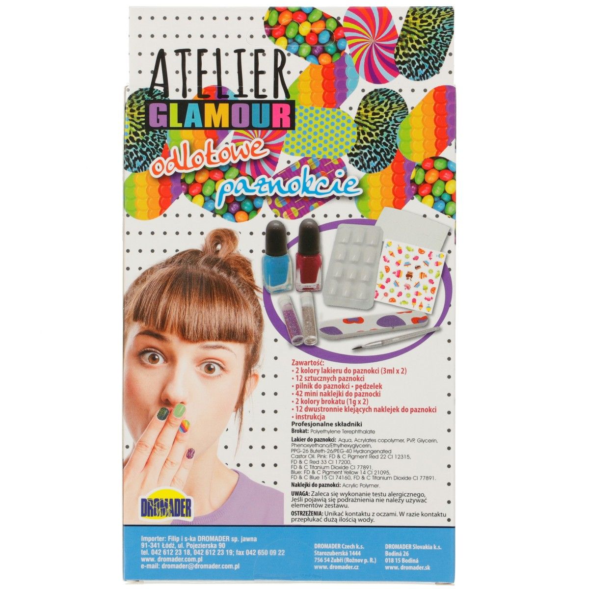 Zestaw piękności Atelier Glamour odlotowe paznokcie Dromader (00855)