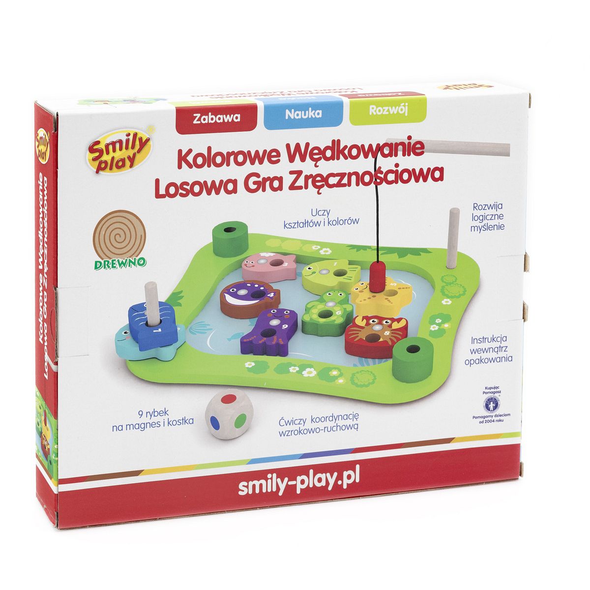 Zabawka edukacyjna kolorowe wędkowanie Smily Play (AC7685  AN01)