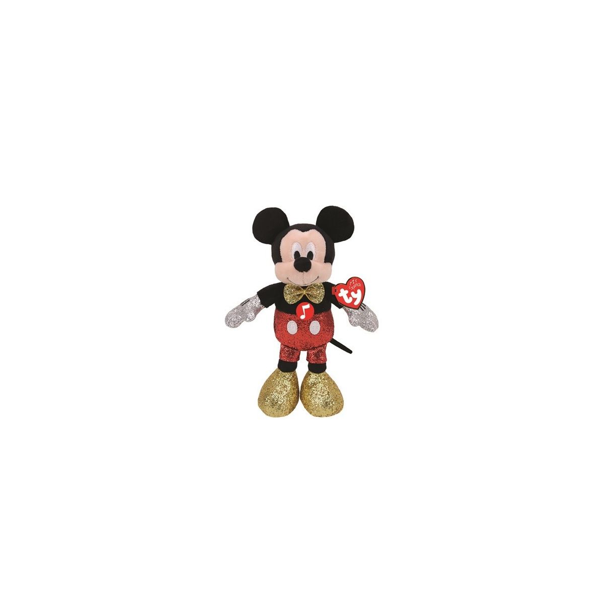 Pluszak Beanie Babies Myszka Mickey z dźwiękiem [mm:] 200 Ty (TY41265)