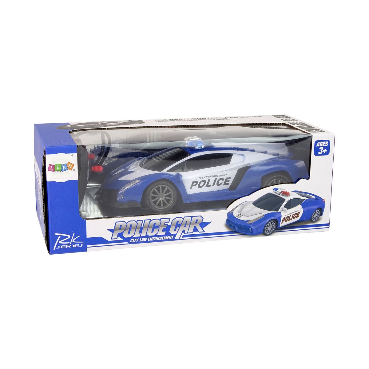 Samochód  policyjny R/C Zdalnie Sterowane Policyjne + Akumulator Lean (12101)