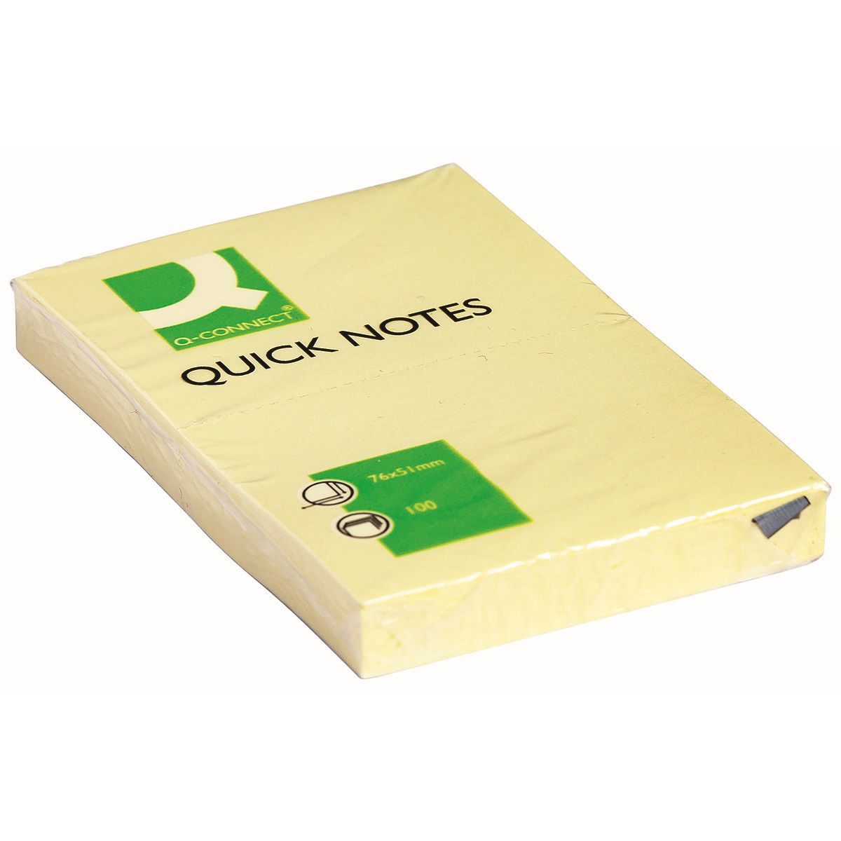 Notes samoprzylepny Q-Connect żółty 100k [mm:] 51x76 (KF10501)
