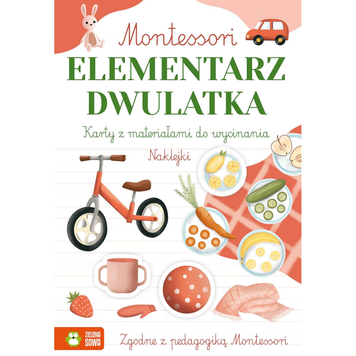 Książeczka edukacyjna Montessori. Elementarz dwulatka Zielona Sowa