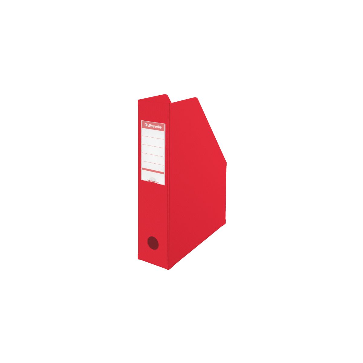 Pojemnik na dokumenty pionowy A4 czerwony karton pokryty folią [mm:] 72x318x 242 Esselte (56003)