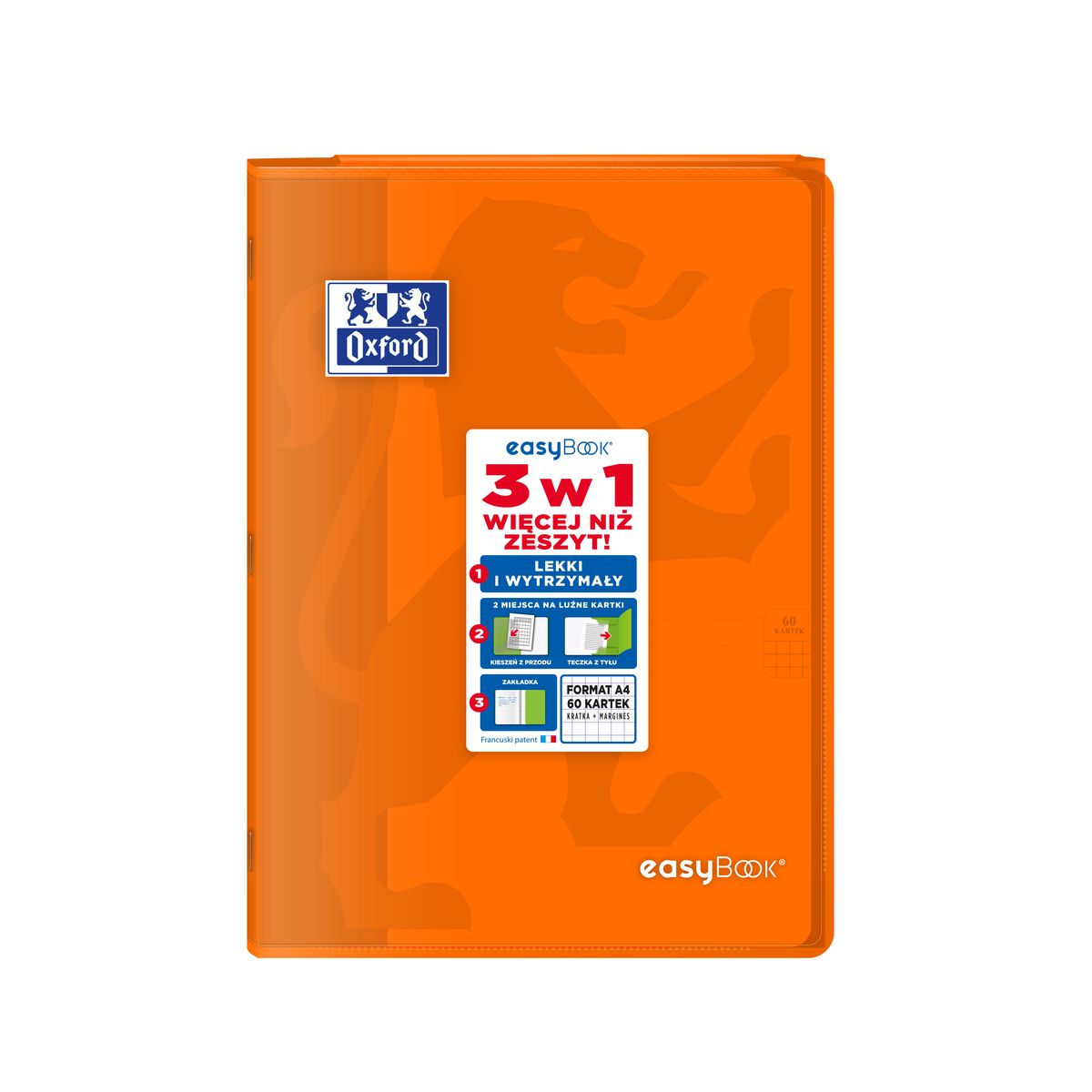 Zeszyt EASYBOOK A4 60k. 90g krata Oxford (400146695)