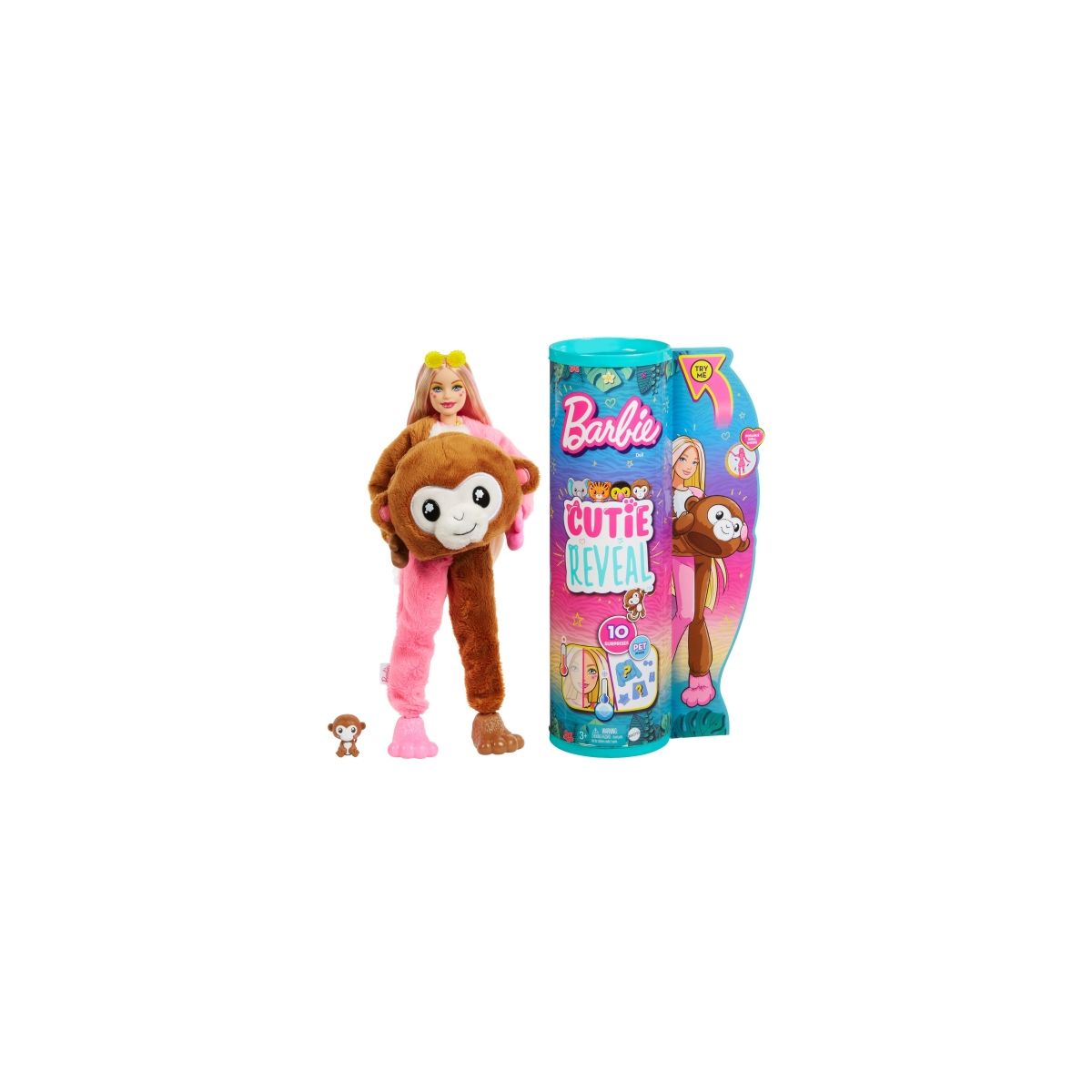 Lalka Cutie Reveal małpka [mm:] 290 Barbie (HKR01)