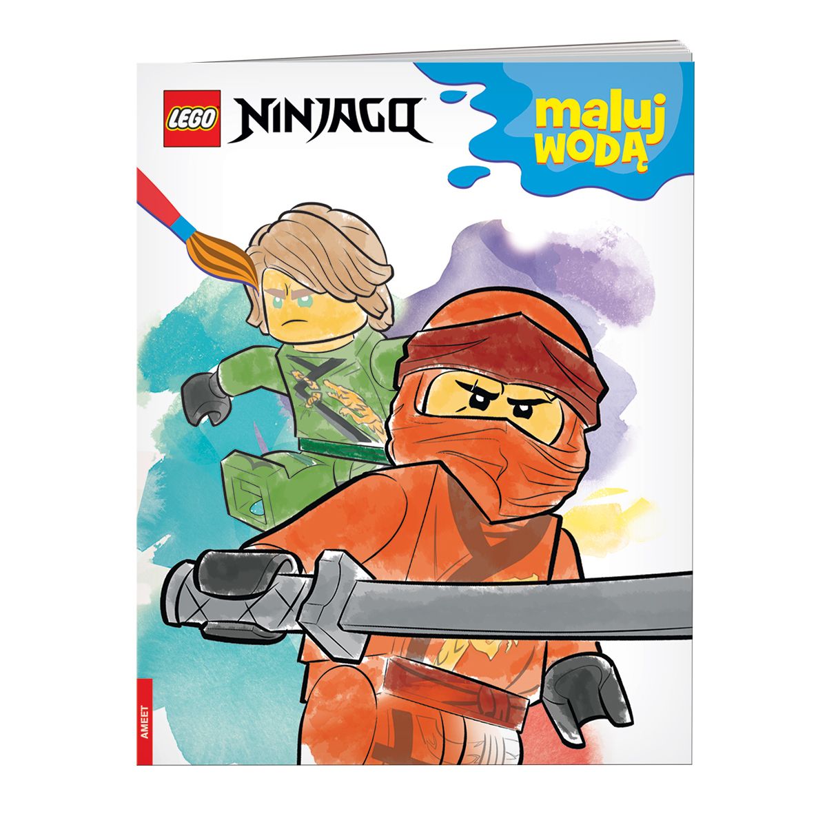 Książka dla dzieci Lego Ninjago. Maluj wodą Ameet