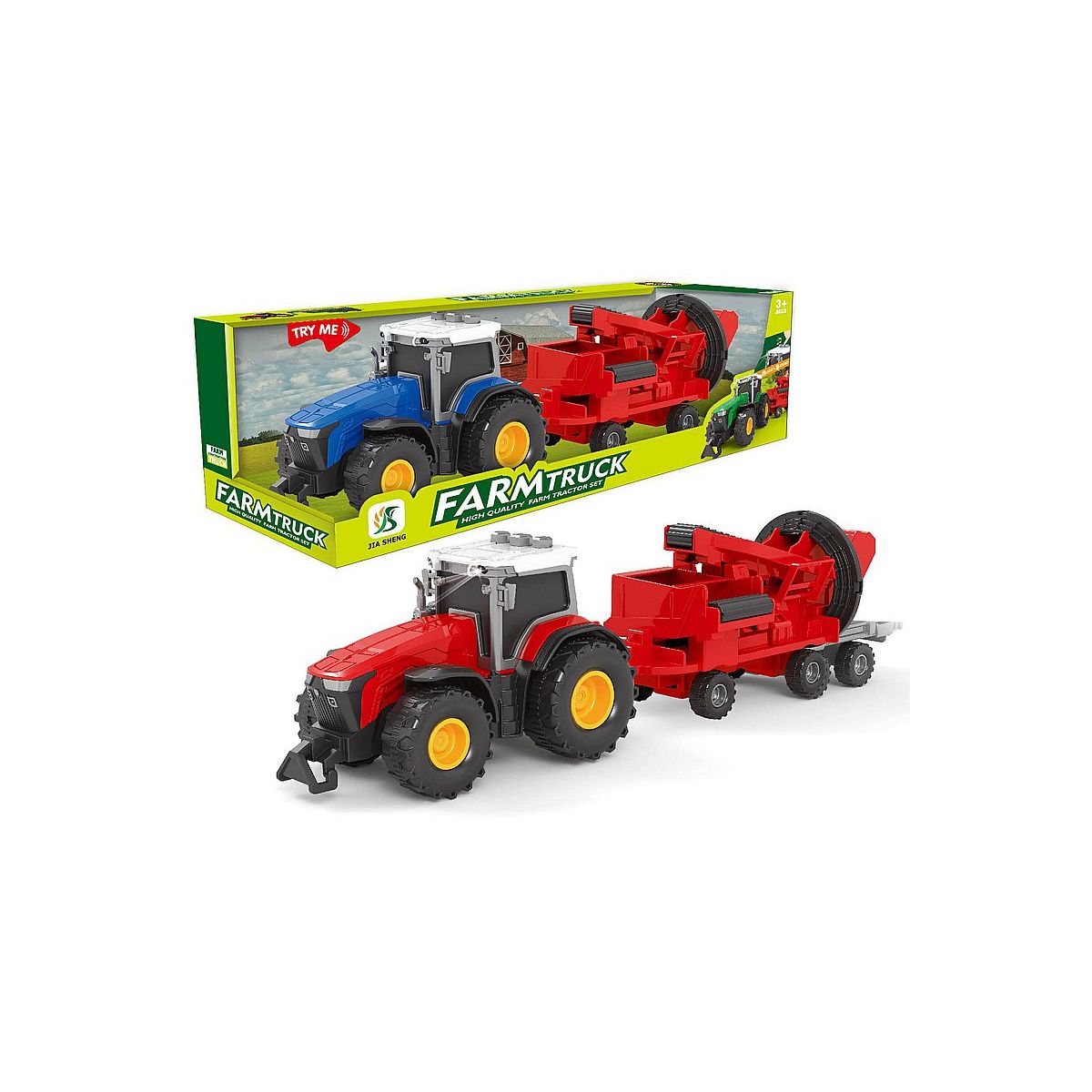 Traktor z przyczepą, światło i dźwięk Adar (582620)