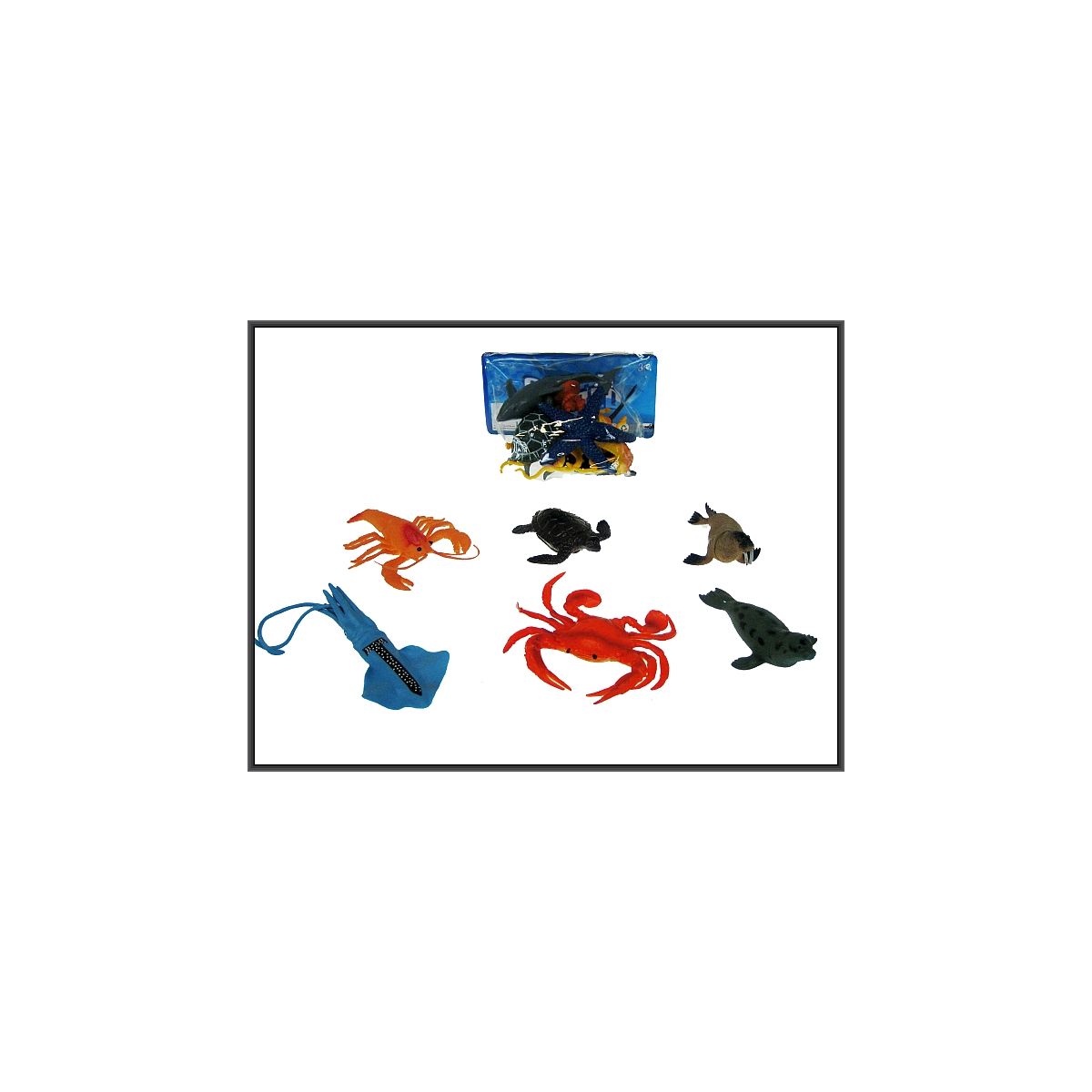 Figurka Hipo Zwierzęta morskie 6-rodzajów 13cm (HHZ09)
