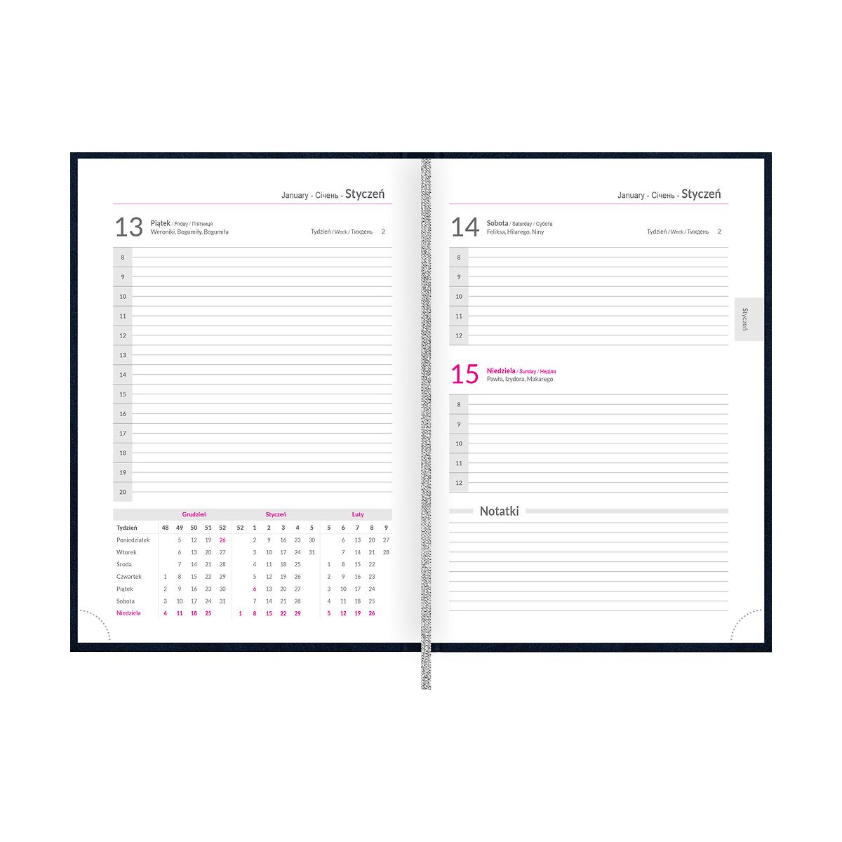 Kalendarz książkowy (terminarz) 5904017423980 Top 2024   A5 DTP Uniwersal A5 (400177470)