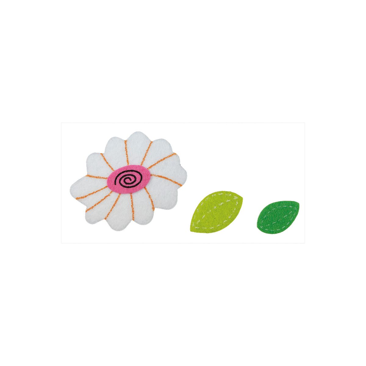 Naklejka (nalepka) Craft-Fun Series filcowa kwiatki Titanum (DIY-S21)