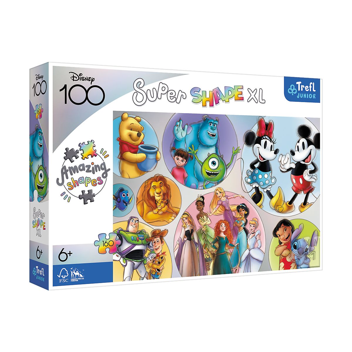 Puzzle Trefl Disney XL Kolorowy świat 160 el. (50033)