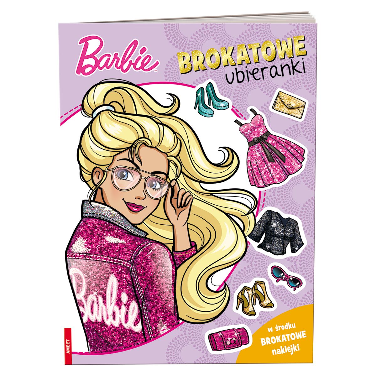 Książka dla dzieci Barbie?. Brokatowe Ubierank Ameet