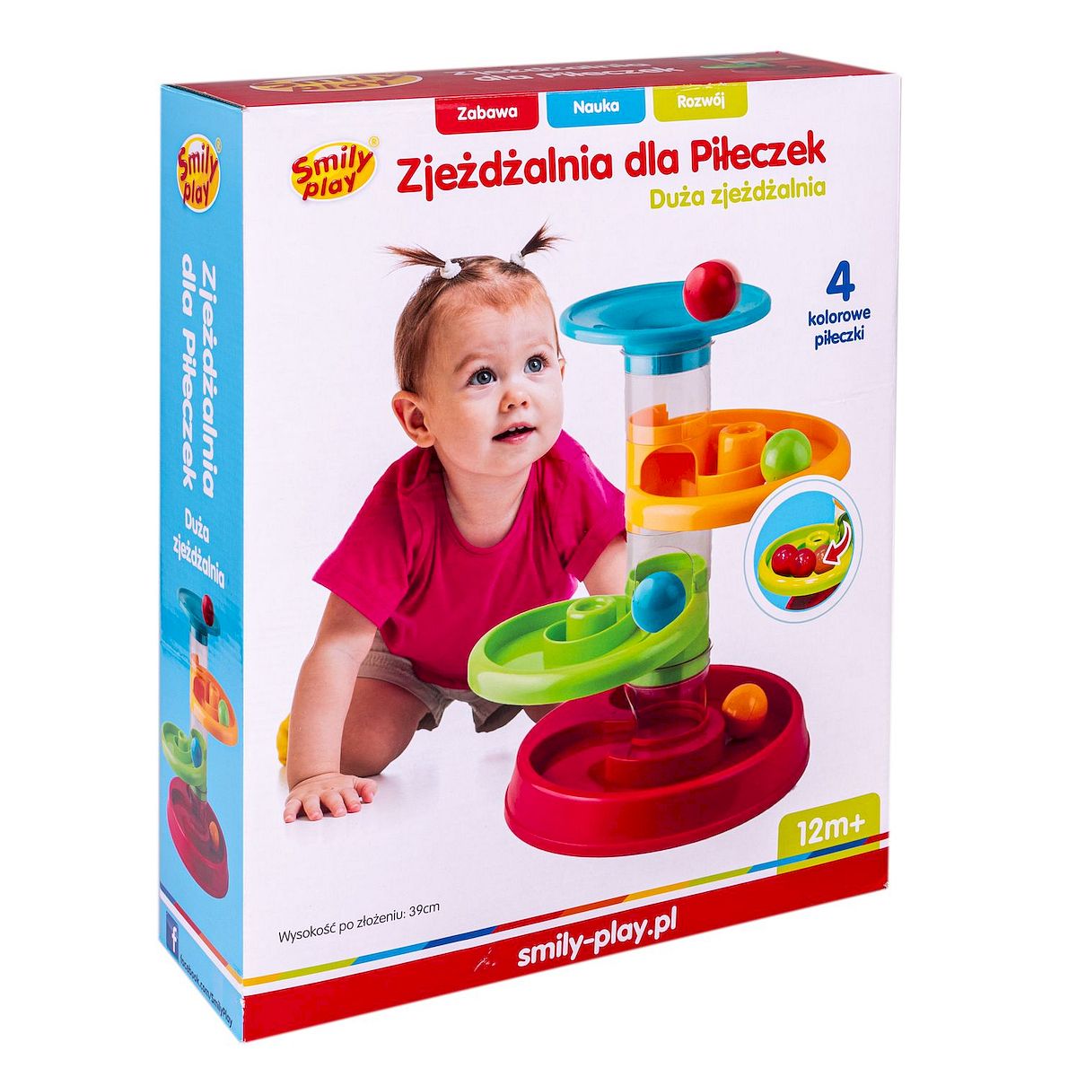 Zabawka edukacyjna Zjeżdżalnia dla piłeczek Smily Play (SP82933)