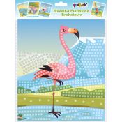 Mozaika Glitter Animals 4 wzory: papuga, flaming, słoń, hipopotam Fun&Joy (FJSR2201)