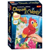 Zestaw kreatywny dla dzieci Cekinowe obrazki papuga Ranok Creative (9503007000)