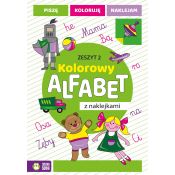 Książeczka edukacyjna Kolorowy alfabet z naklejkami. Zeszyt 2 Zielona Sowa