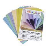 Papier kolorowy A4 mix pastelowy 80g [mm:] 210x297 Escuela (PAPKSA4/MIX PASTEL)