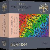 Puzzle przestrzenne Trefl drewniane Tęczowe motyle 501 el. (20159)