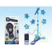 Mikrofon zabawkowy zestaw karaoke z mikrofonem, na baterie, wejście MP3 Adar (508521)