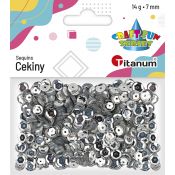 Cekiny Titanum Craft-Fun Series okrągłe 7mm 14g (CM6S)