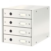 Pojemnik z szufladami Leitz Click & Store biały 4 szuflad [mm:] 286x282x358 (60490001)