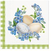 Serwetki Lunch WN Eggs in Forget-me-nots mix nadruk bibuła [mm:] 330x330 Paw (SDL136300)
