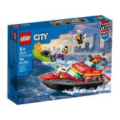 Klocki konstrukcyjne Lego City Łódź strażacka (60373)