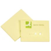Notes samoprzylepny Q-Connect żółty jasny 100k [mm:] 102x76 (KF01410)