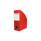 Pojemnik na dokumenty pionowy 10 cm A4 czerwony folia Biurfol (SE-36-07)