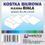 Kostka papierowa biały [mm:] 85x85x 35 Wektor