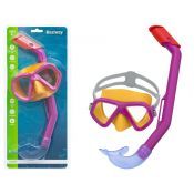 Maska pływacka + rurka różowa Best Way (9519)