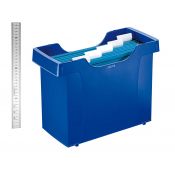 Kartoteka (pojemnik) na teczki wiszące niebieski plastik [mm:] 370x280x 162 Leitz (19930335)