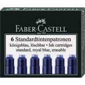 Naboje krótkie Faber Castell niebieski ciemny (185506)