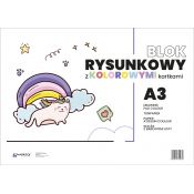 Blok rysunkowy Wektor A3 kolorowy 80g 20k