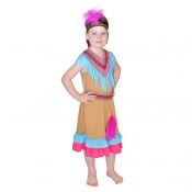 Kostium dziecięcy - Kolorowa Indianka - rozmiar S Arpex (SD2630-S-8826)