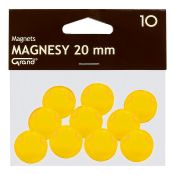 Magnes żółty śr. 20mm Grand (130-1691) 10 sztuk