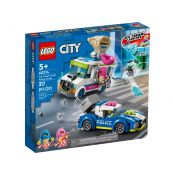 Klocki konstrukcyjne Lego City Policyjny pościg za furgonetką z lodami (60314)
