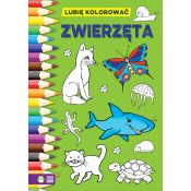 Książeczka edukacyjna Lubię kolorować. Zwierzęta Zielona Sowa